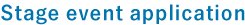Stage event application