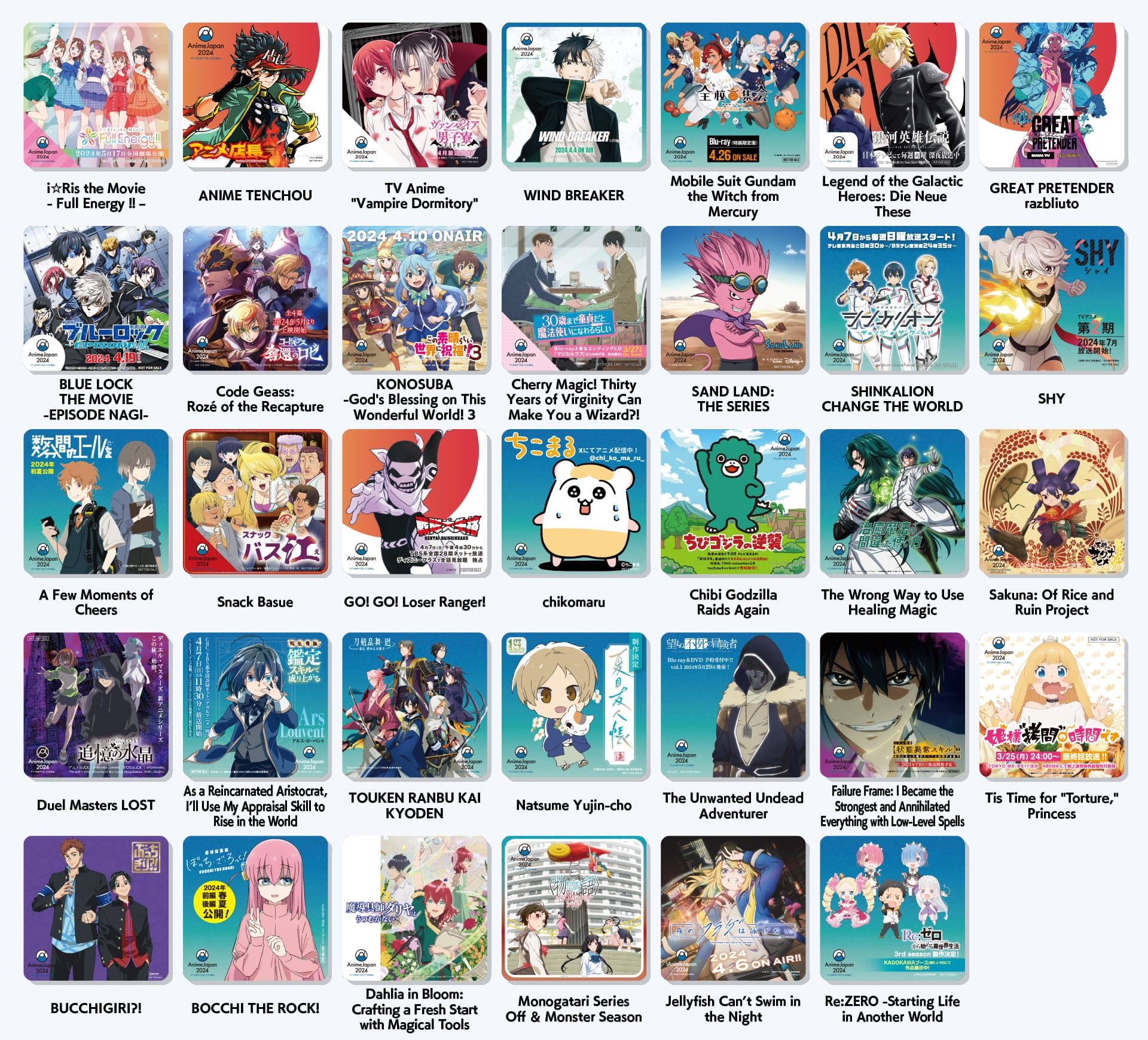 AnimeJapan limited coaster