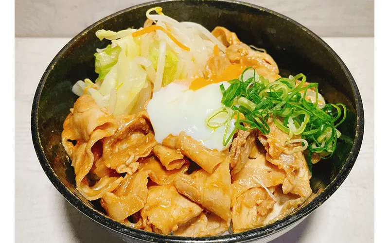 味噌だれ豚丼(温玉付き)