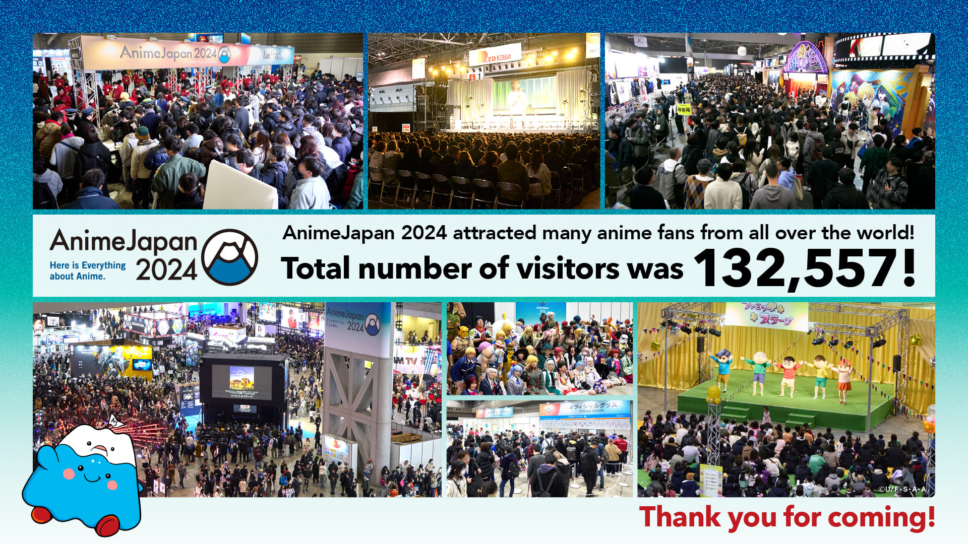 AnimeJapan 2024 attracted 132,557 visitors (estimated)!