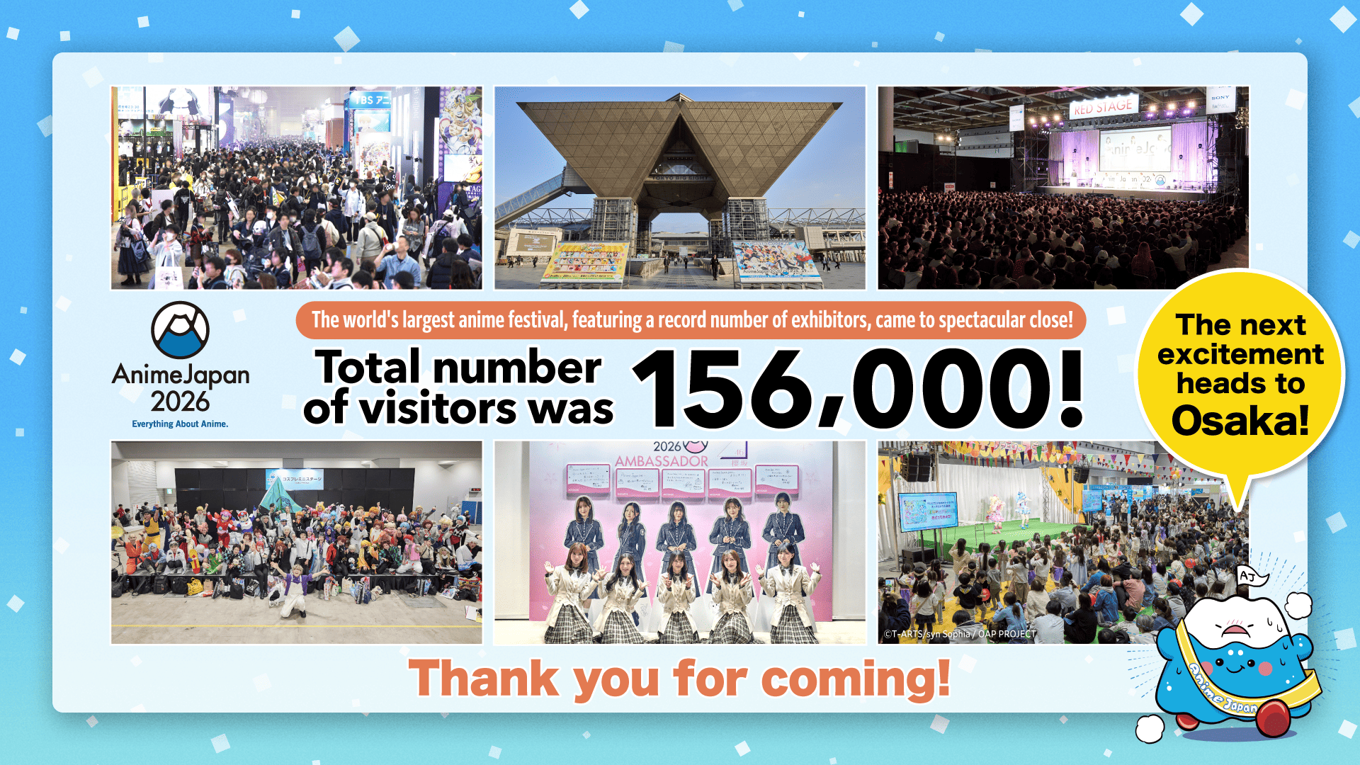 “AnimeJapan 2026”—the world’s largest anime festival, featuring a record number of exhibitor booths—came to a spectacular close!
